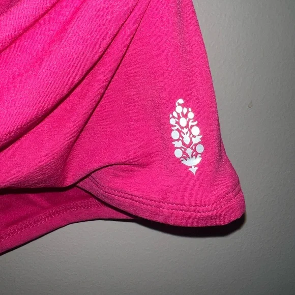 NWT Free People Movement Pink Romper Rouched Bodysuit Size L - Picture 4 of 6